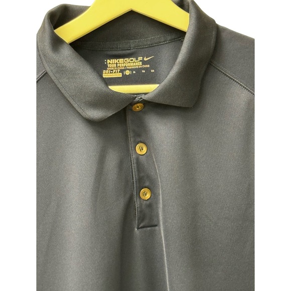 Nike Golf‎ Men's Tour Performance Short Sleeves Pole Size XL Dri Fit Navy - Picture 4 of 5